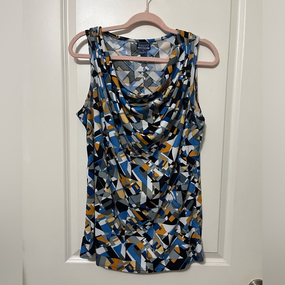 Uniti Stretch Tops - Women’s Sleeveless Cowl Neck Top in size 2x